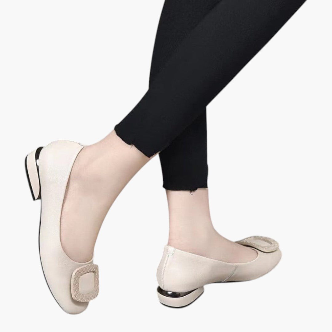 Ballerines Femme avec Semelle Orthopédique et Tige PU