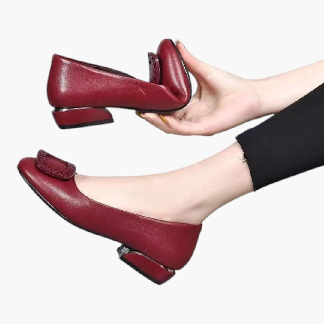 Ballerines Femme avec Semelle Orthopédique et Tige PU