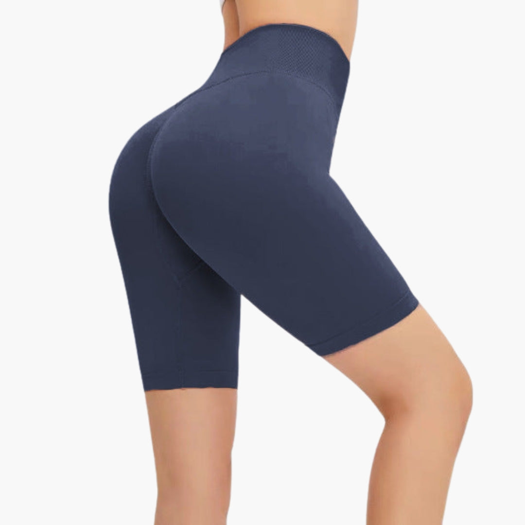Bermuda femme taille haute avec coutures galbantes
