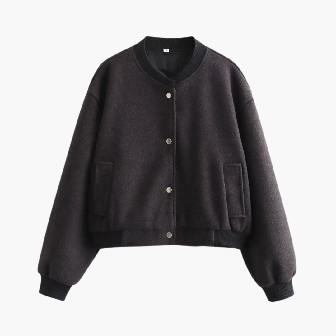 Giubbotto Bomber Donna con Fondo Elastico