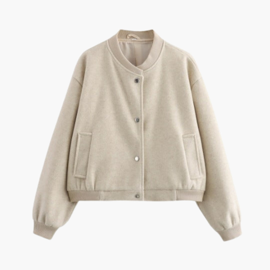 Giubbotto Bomber Donna con Fondo Elastico