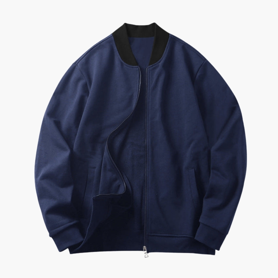 Blouson bomber til mænd med elastiske manchetter