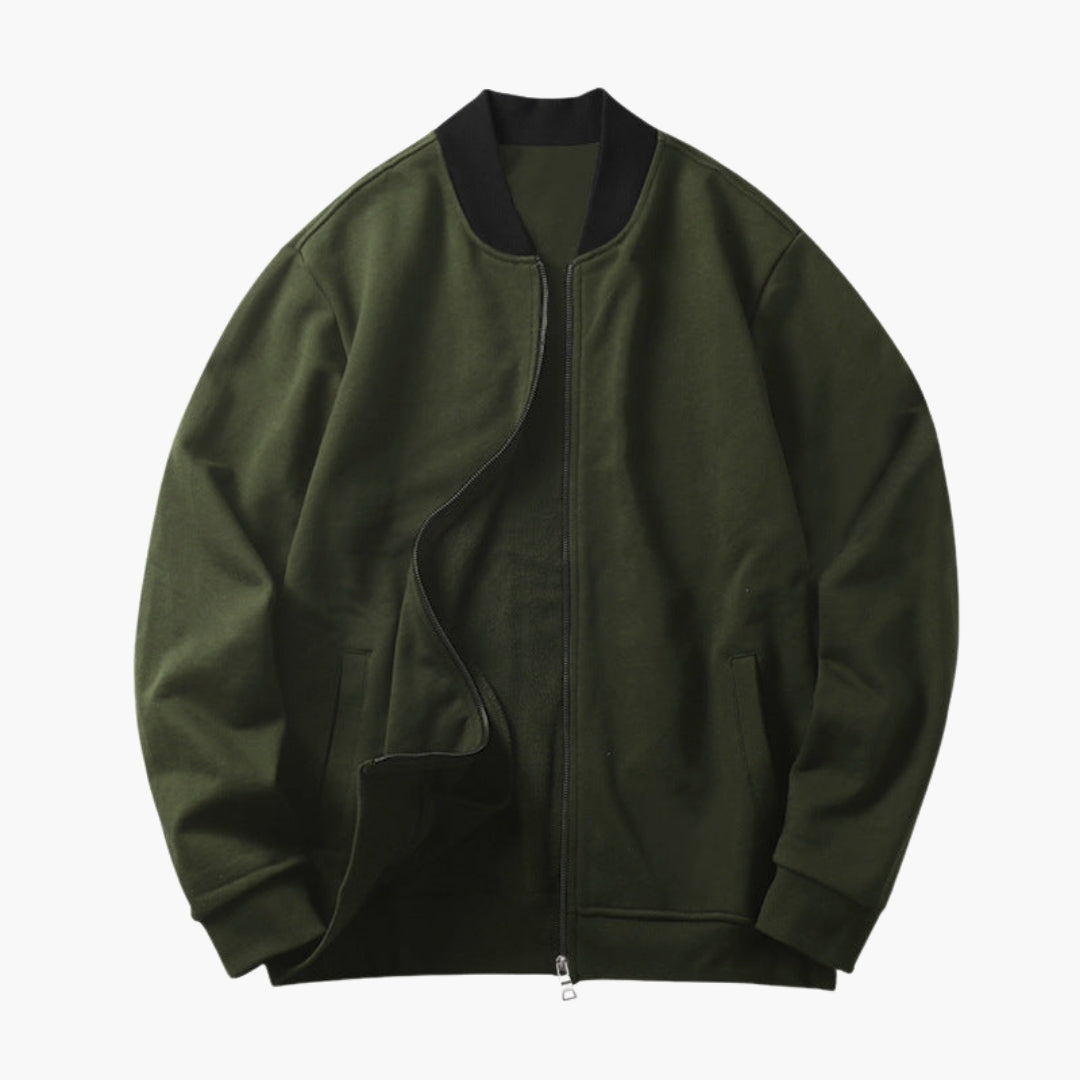 Blouson bomber til mænd med elastiske manchetter