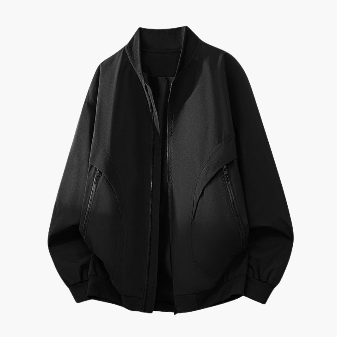Blusão Bombers Mulher Estilo Desportivo com Bolsos com Fecho éclair