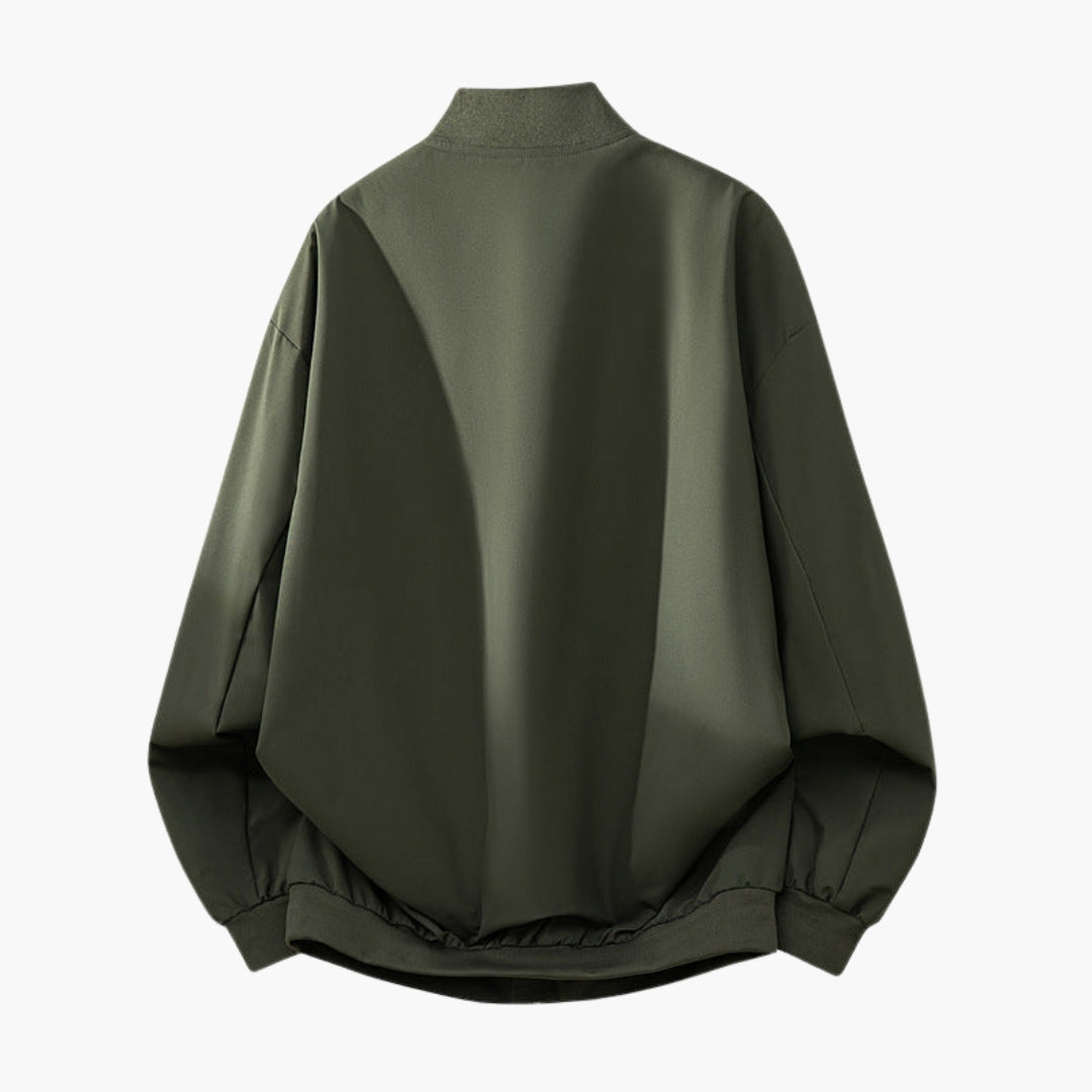 Blusão Bombers Mulher Estilo Desportivo com Bolsos com Fecho éclair