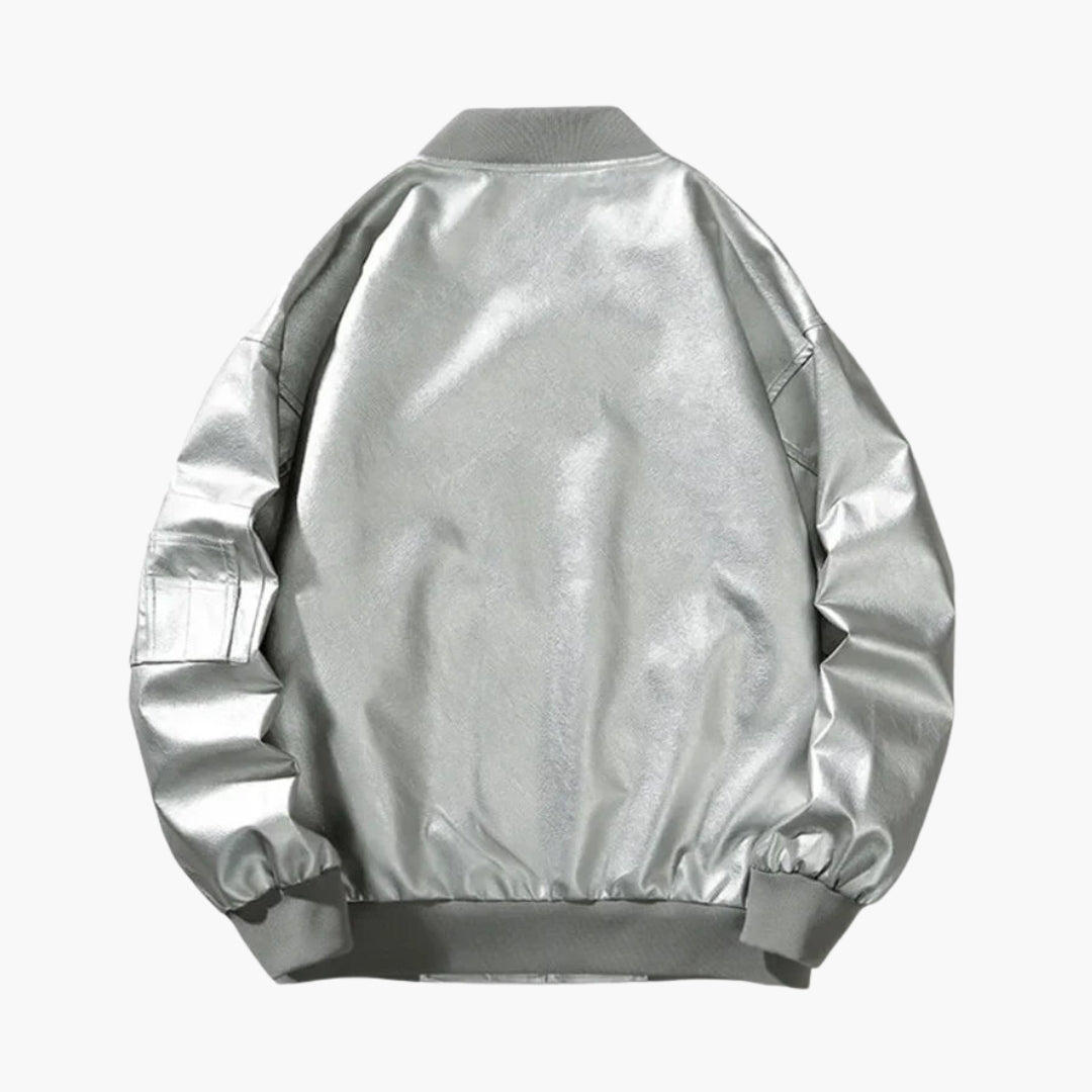 Blouson aviateur homme avec poignets côtelés