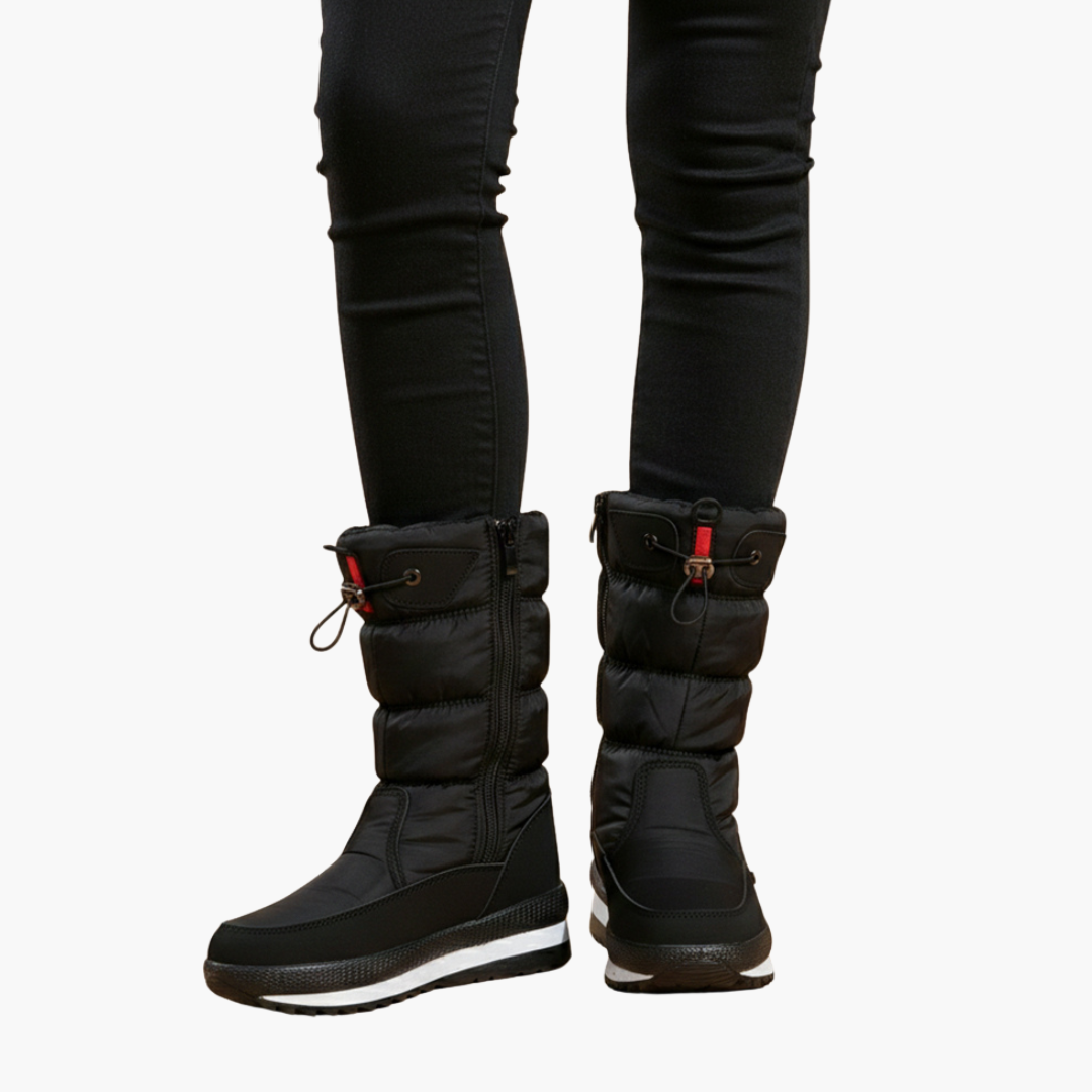 Bottes de neige femme avec fermeture zippée