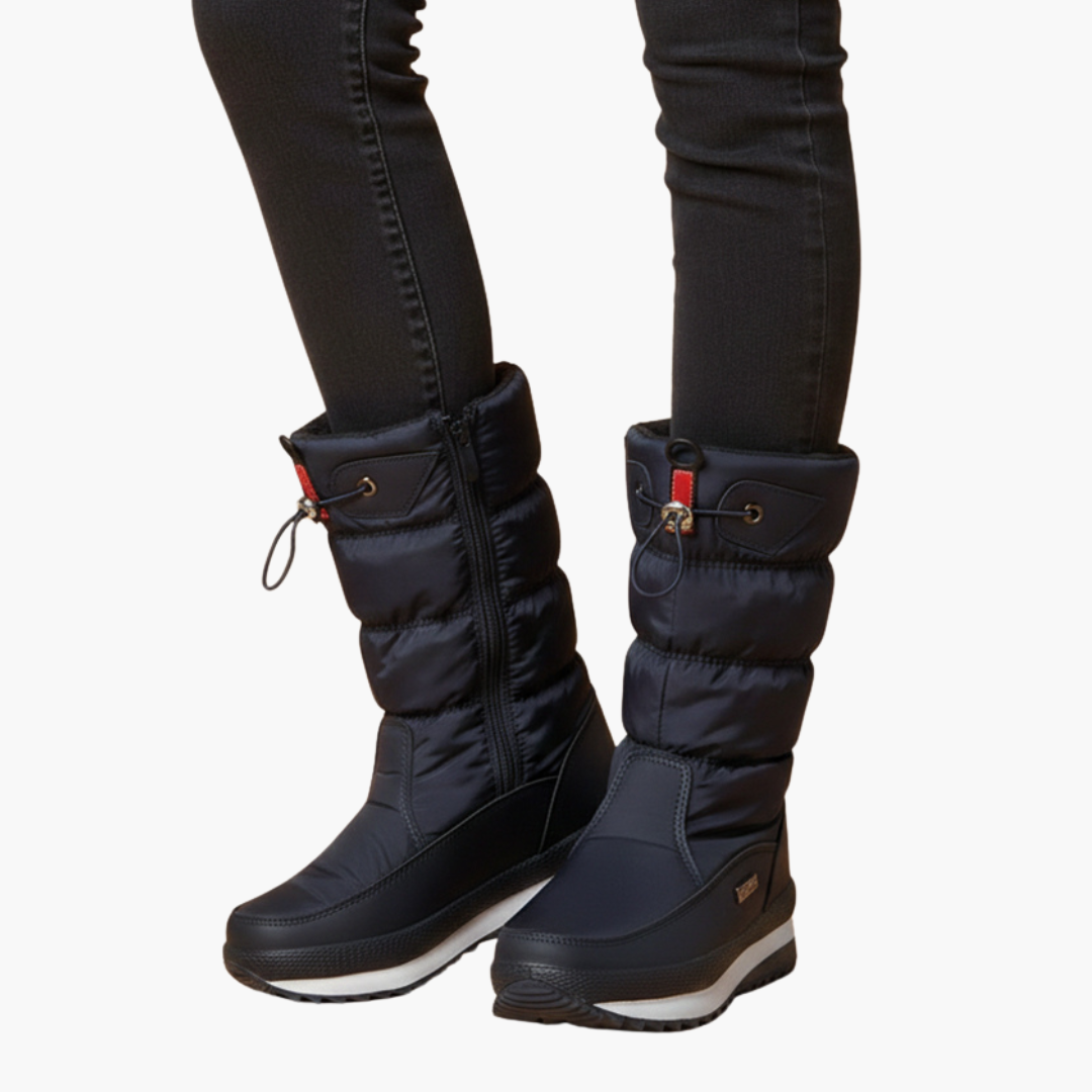 Bottes de neige femme avec fermeture zippée