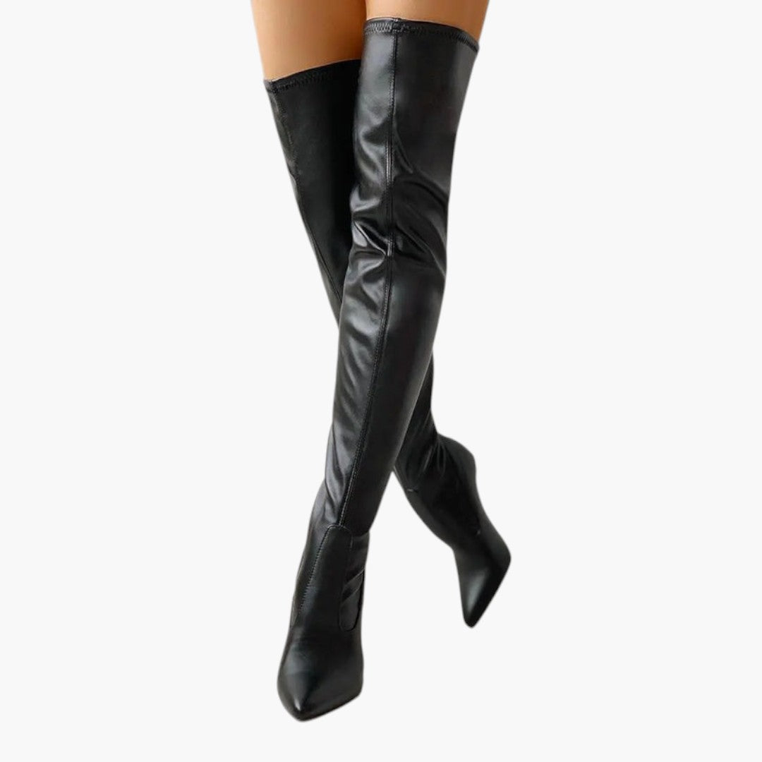 Bottes femmes avec zip et talons fins pour toutes occasions