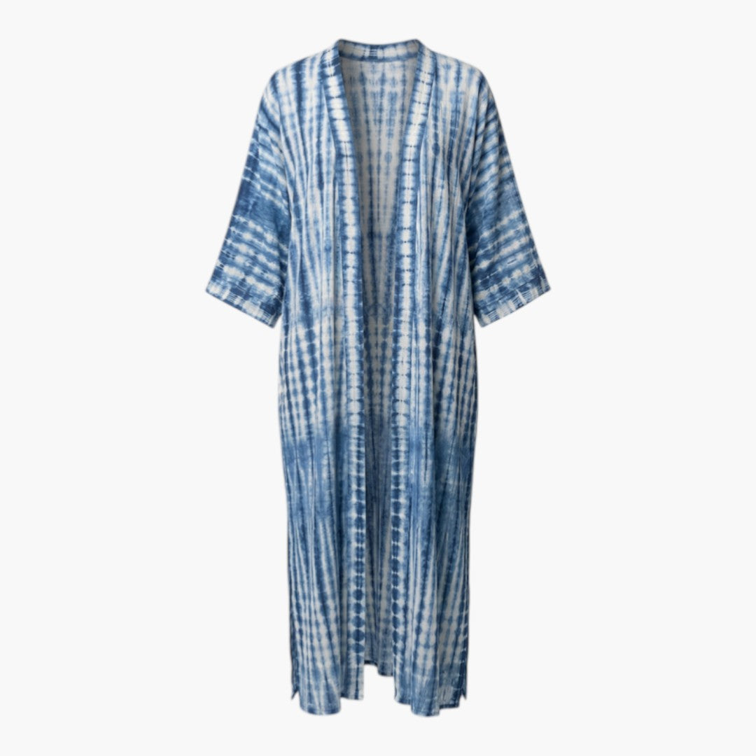 Cache maillot donna con davanti aperto e maniche a tre quarti
