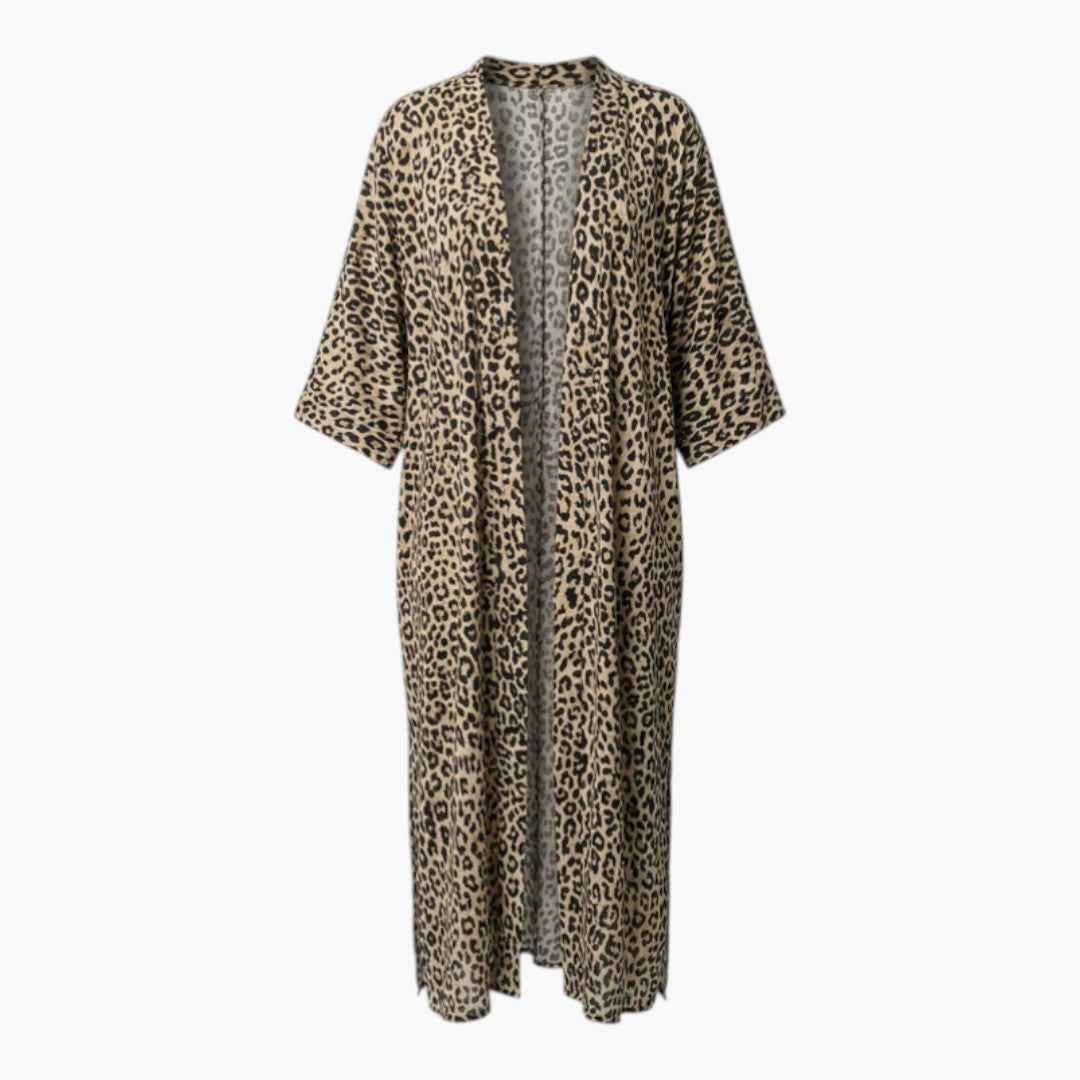Cache maillot donna con davanti aperto e maniche a tre quarti
