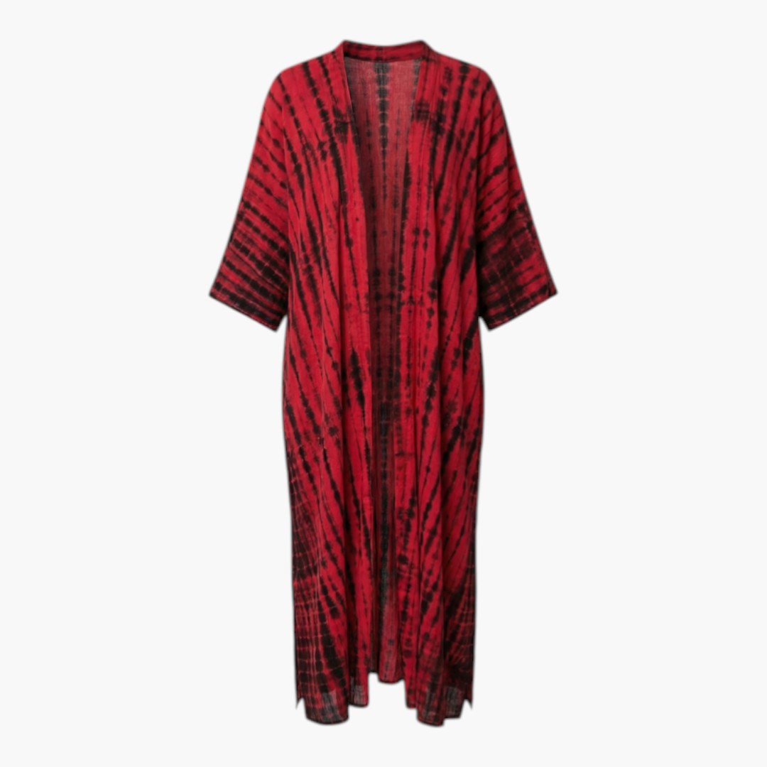 Cache maillot donna con davanti aperto e maniche a tre quarti