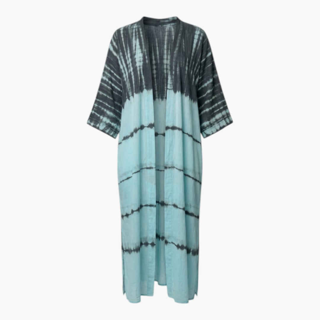 Cache maillot donna con davanti aperto e maniche a tre quarti