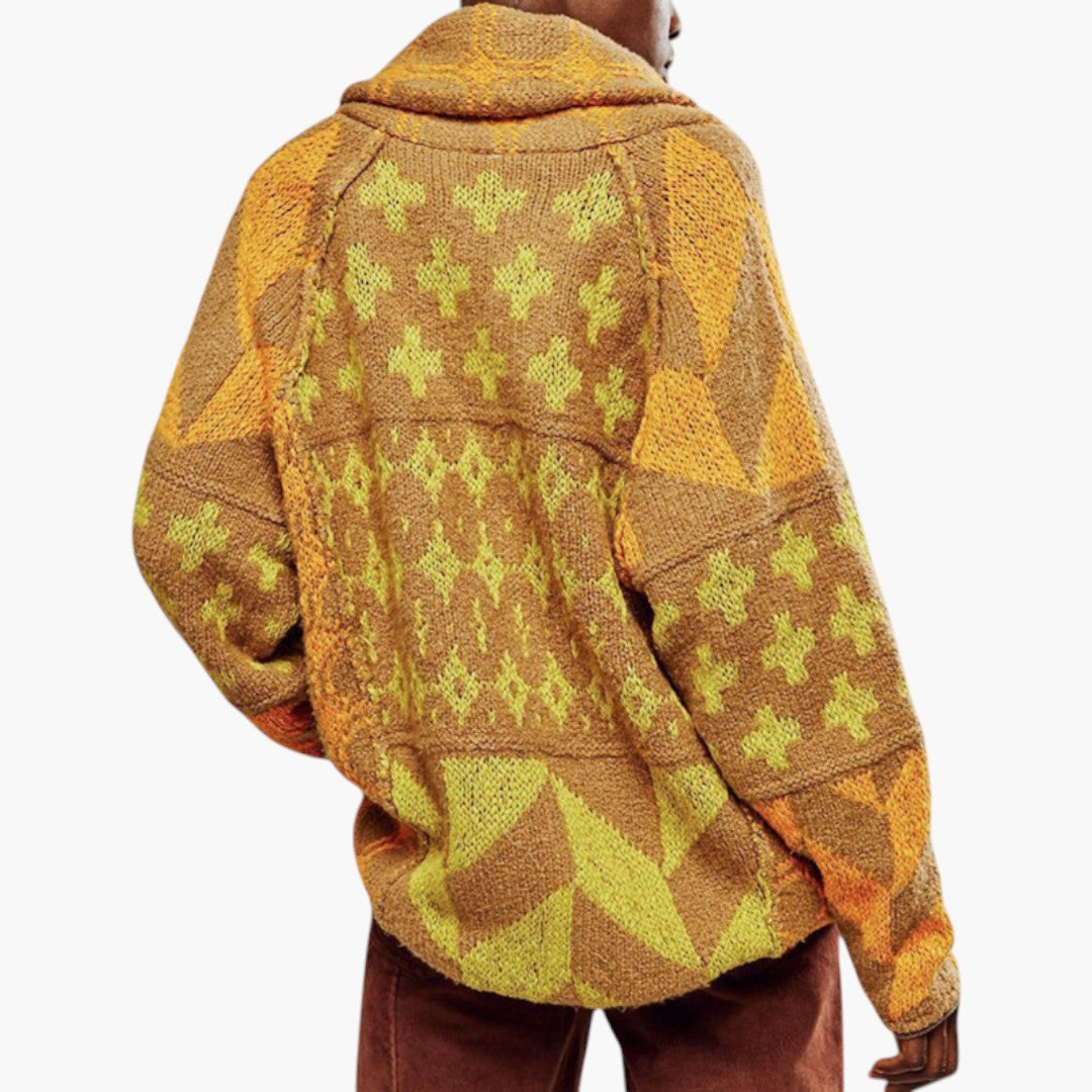 Damen-Cardigan mit Knopfleiste und langen Ärmeln