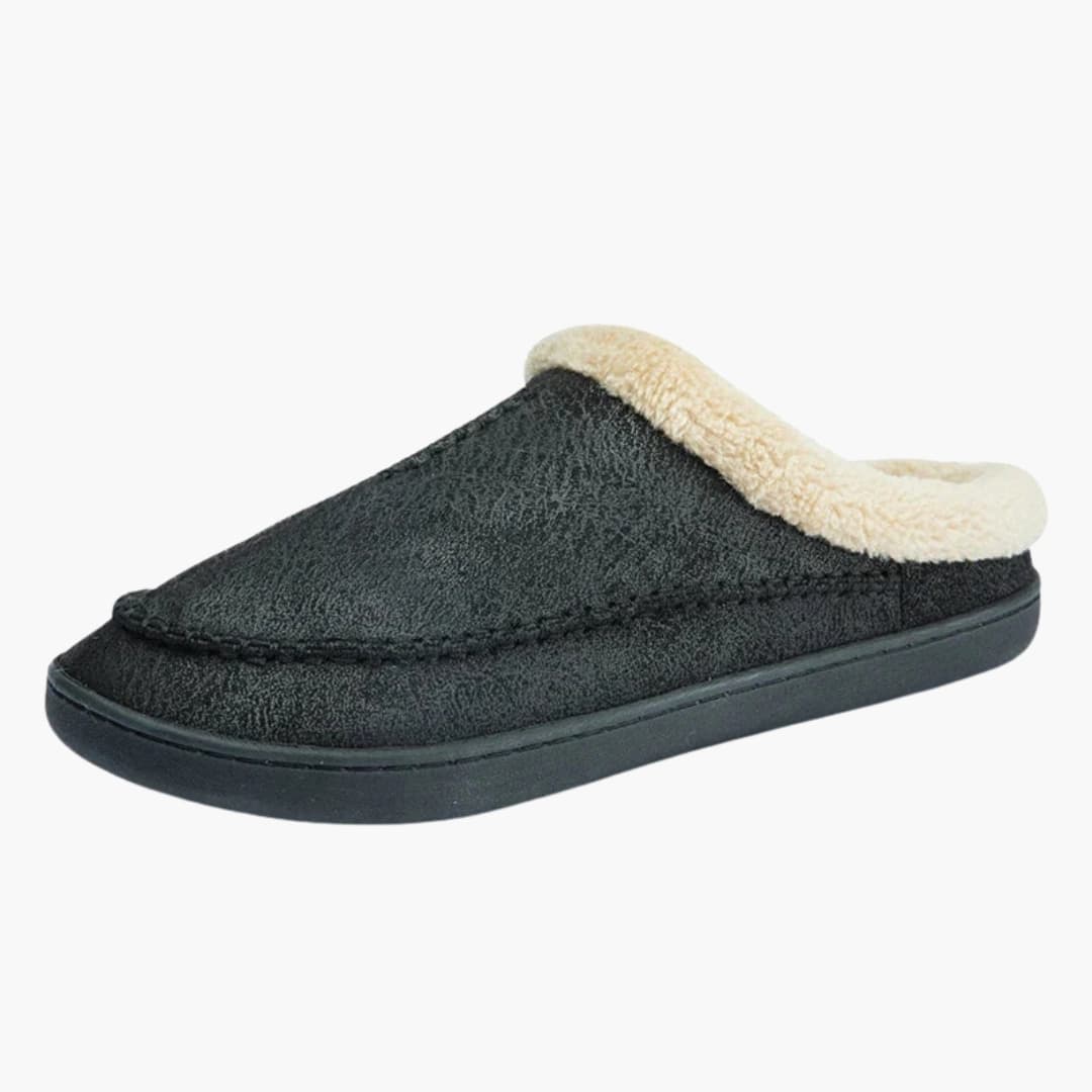 Chaussons homme à enfiler avec semelle antidérapante