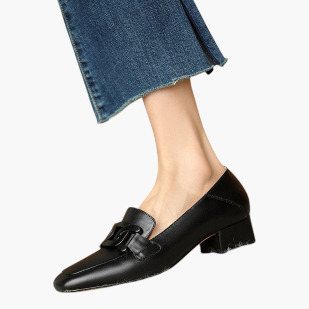 Chaussures Femme Mocassins a Semelle Orthopédique et Forme Plate