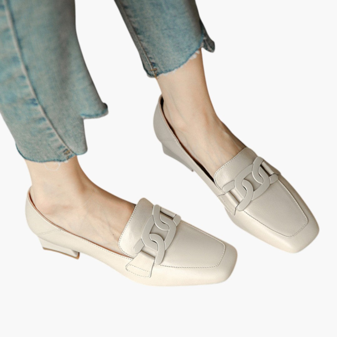Chaussures Femme Mocassins a Semelle Orthopédique et Forme Plate