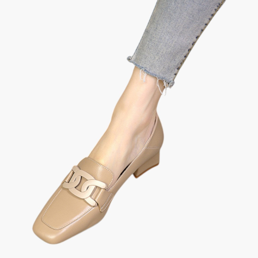 Chaussures Femme Mocassins a Semelle Orthopédique et Forme Plate