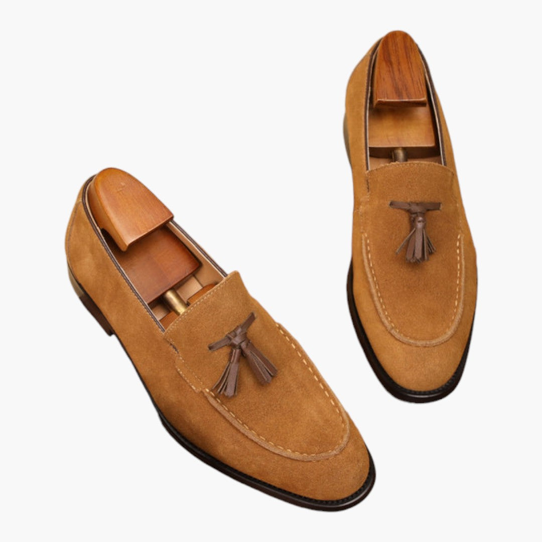 Scarpe Uomo Mocassini con Nappa e Suola in Gomma