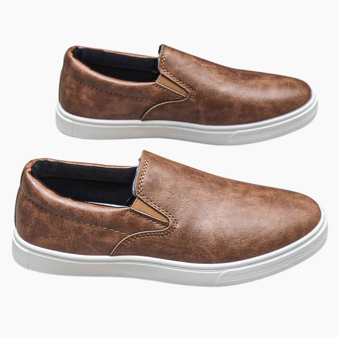 Scarpe Uomo Slip On con Suola in PVC e Tomaia in PU