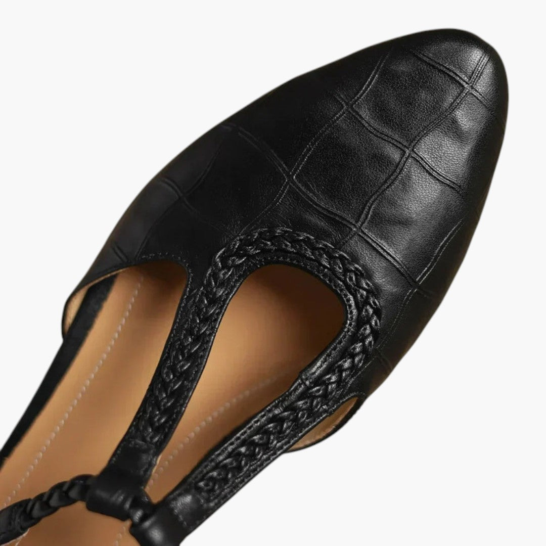 Chaussures Mary Janes femmes avec sangle en T et talon plat