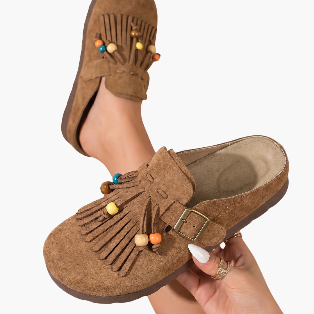 Women's Mules with Round Toe and Platform Sole