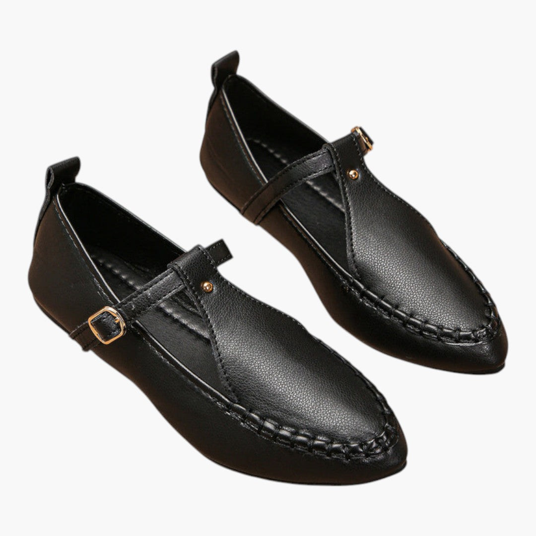 Chaussures Plates Femme avec Bout Pointu et Fermeture Slip On