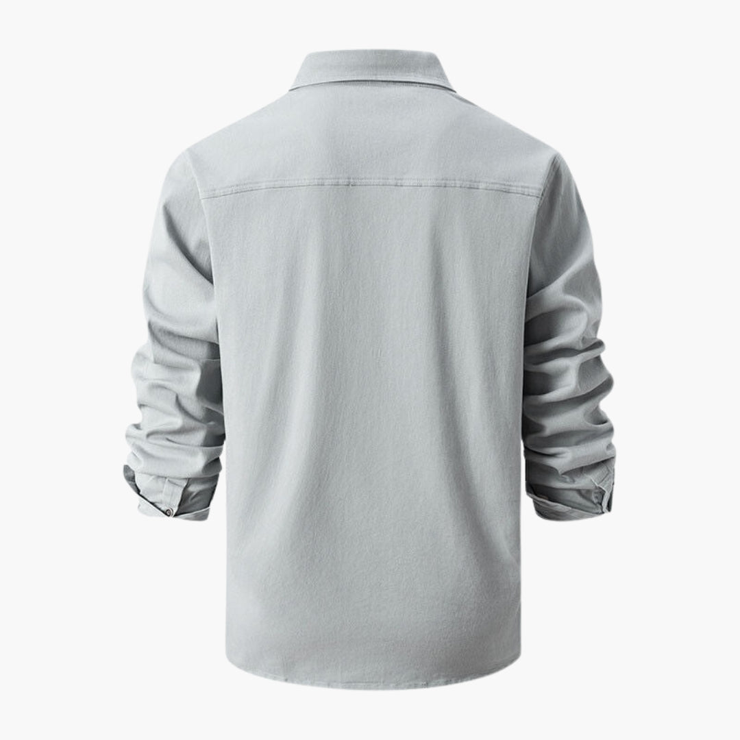 Camisa hombre con bolsillos en el pecho y botones