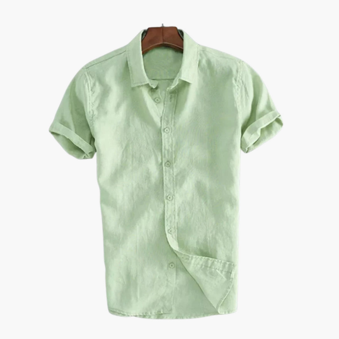 Chemise homme avec patte de boutonnage et col classique