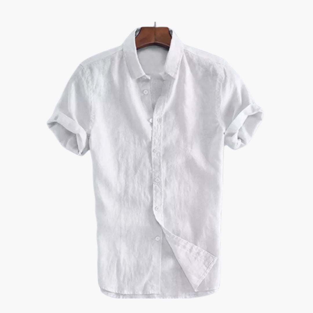 Chemise homme avec patte de boutonnage et col classique