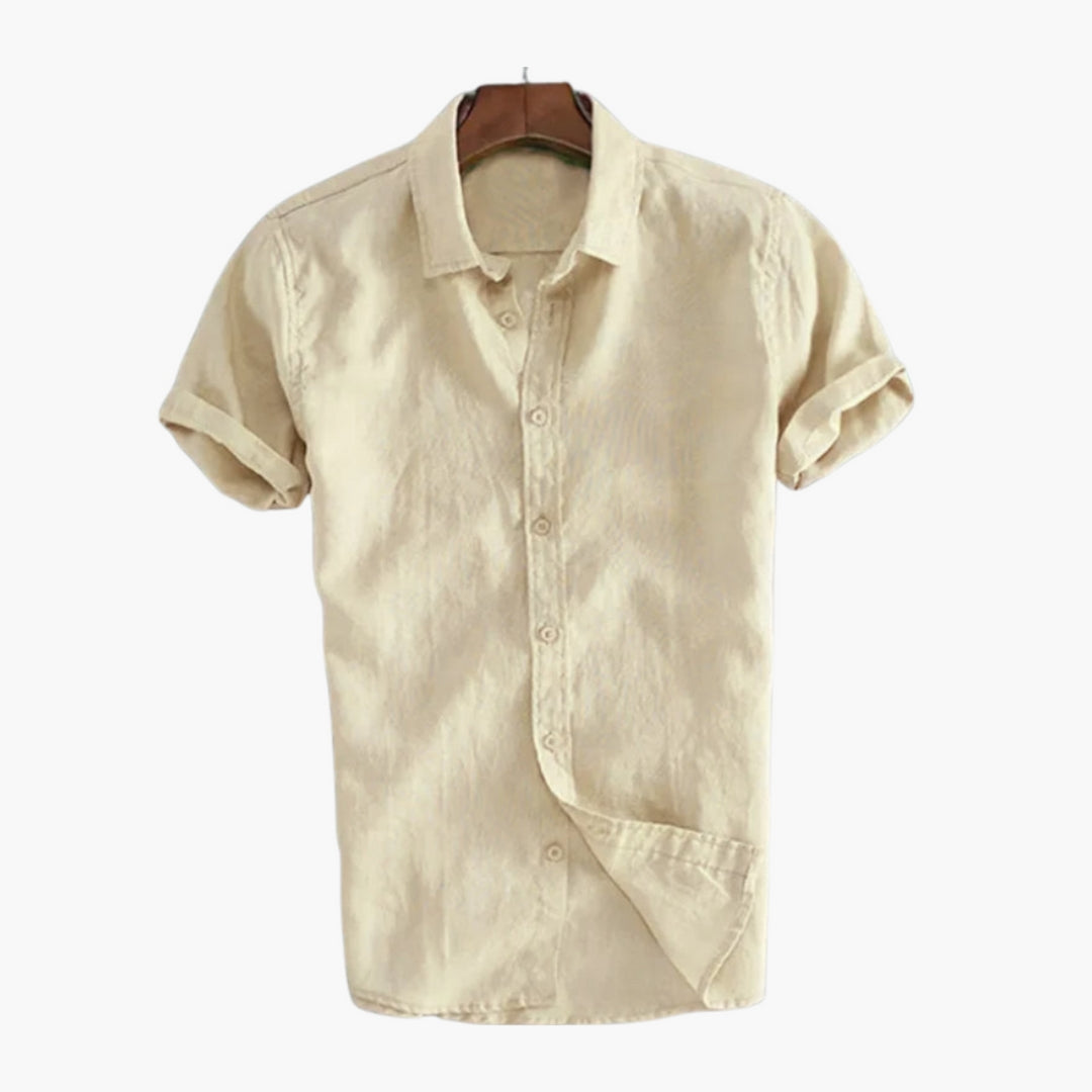 Chemise homme avec patte de boutonnage et col classique