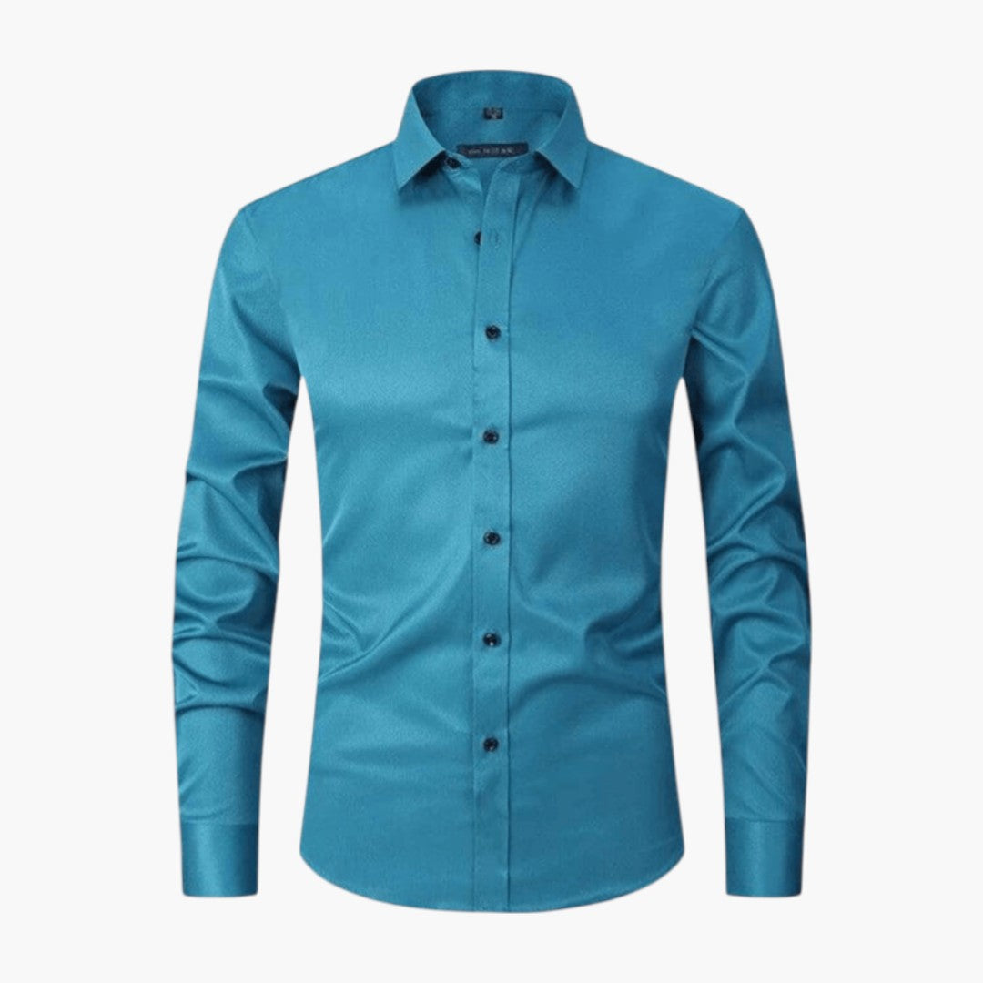 Chemise homme coupe ajustée avec col pointu