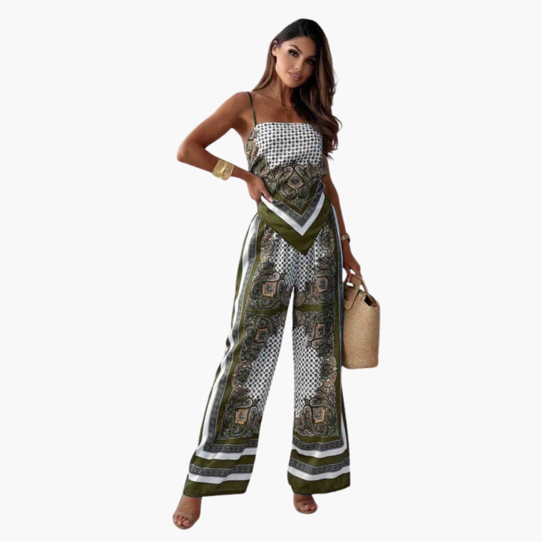 Women's jumpsuit with adjustable straps