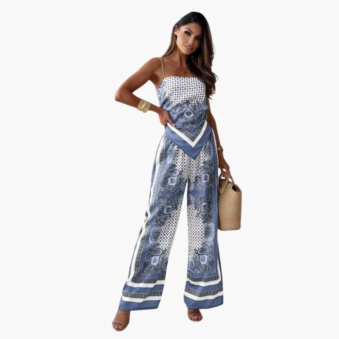 Women's jumpsuit with adjustable straps