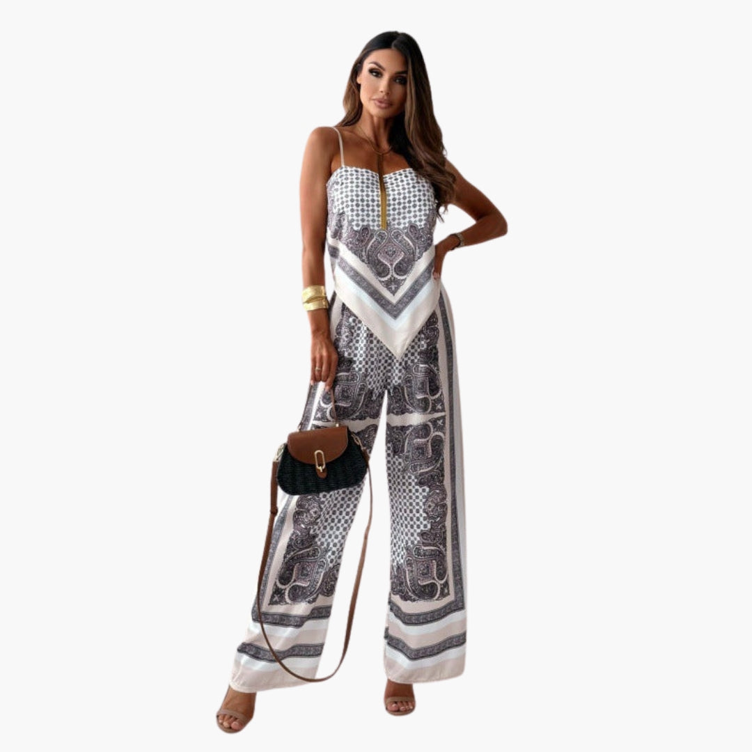 Women's jumpsuit with adjustable straps