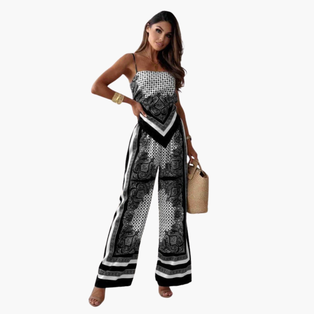 Women's jumpsuit with adjustable straps