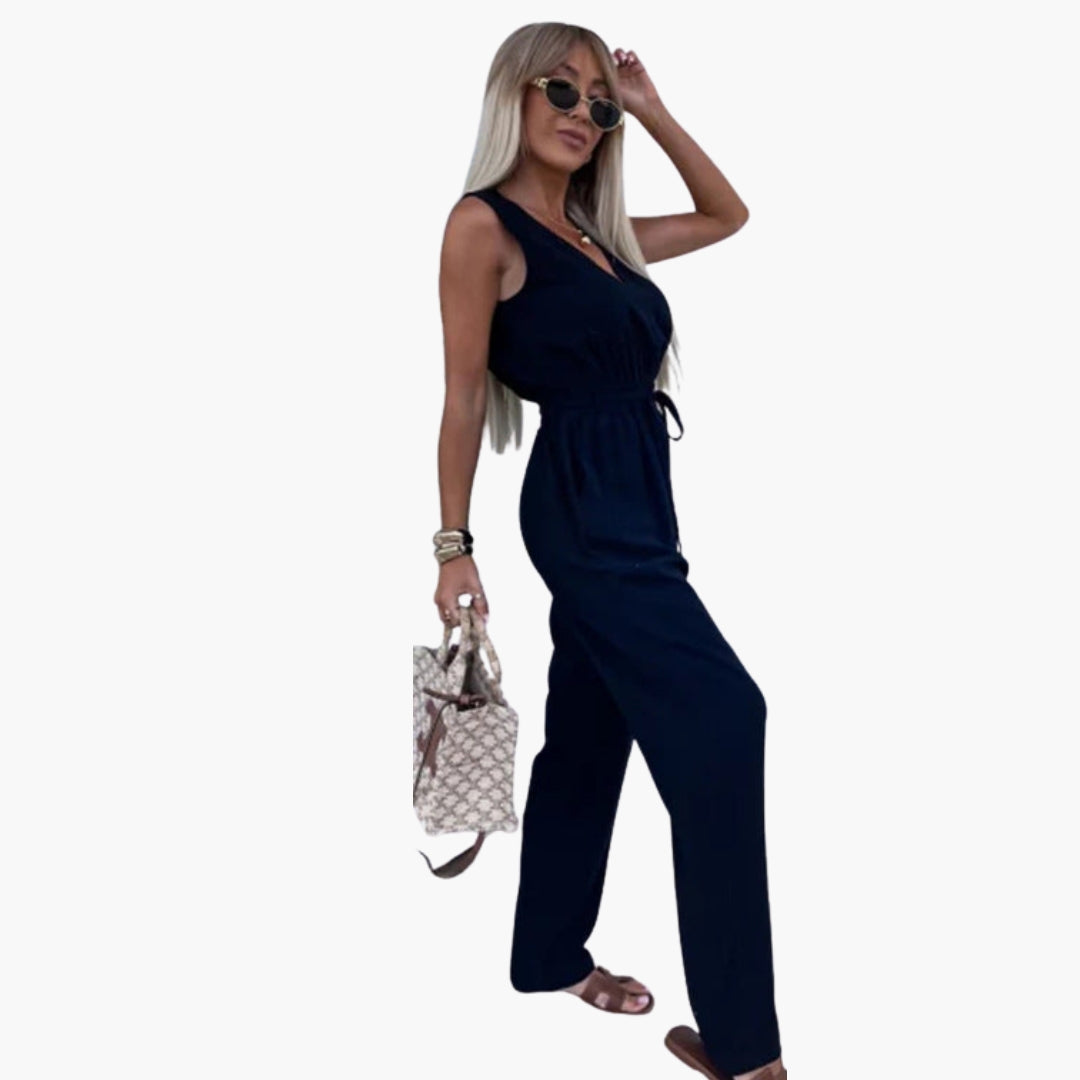 Tuta donna con scollo a V