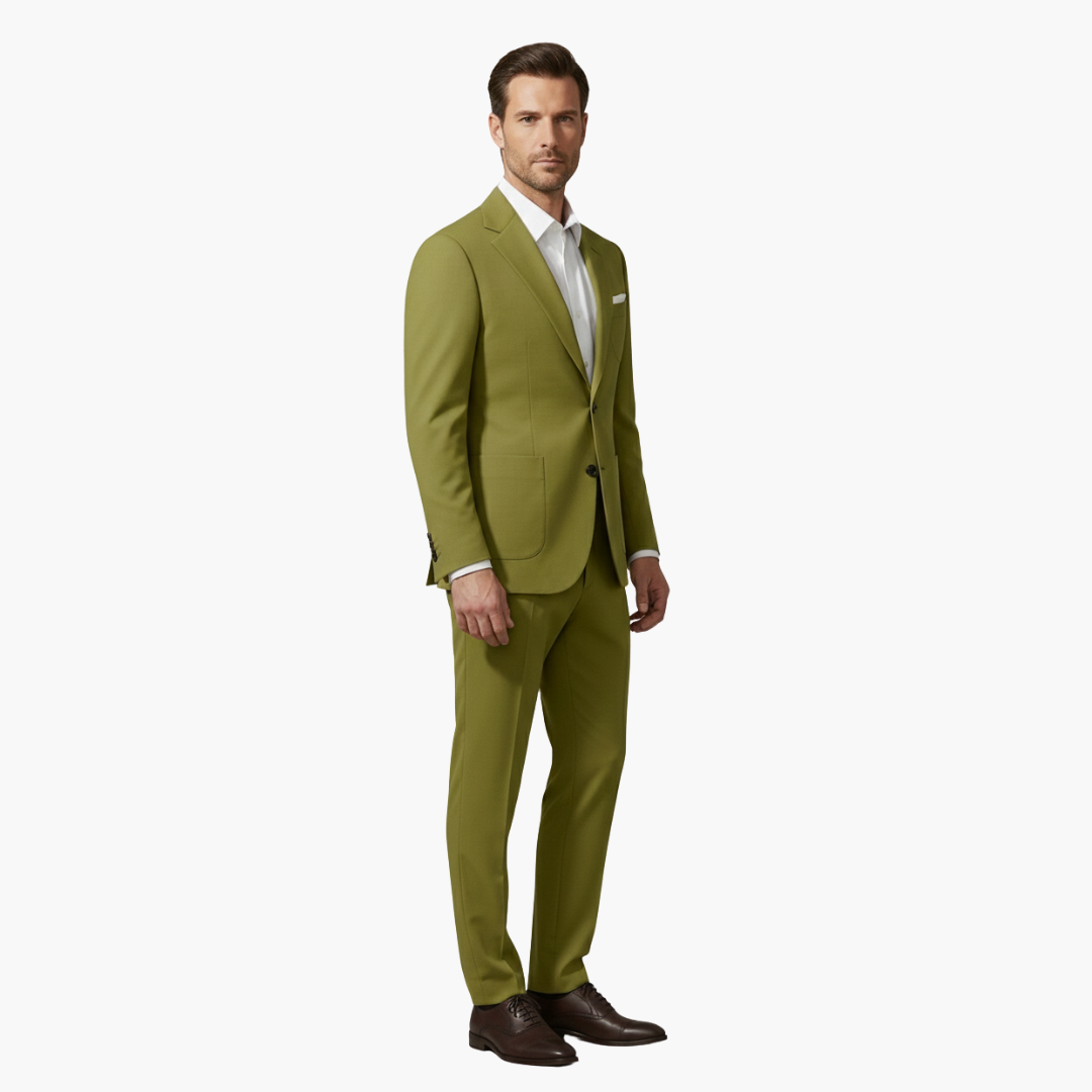 Costume Homme Deux Pièces avec Blazer Col à Revers