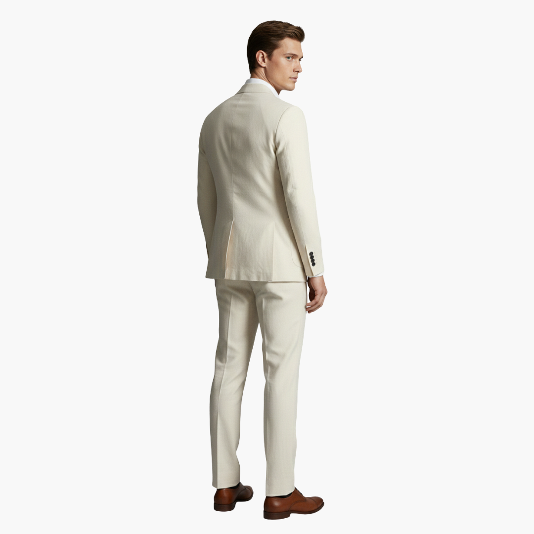 Costume Homme Deux Pièces avec Blazer Col à Revers