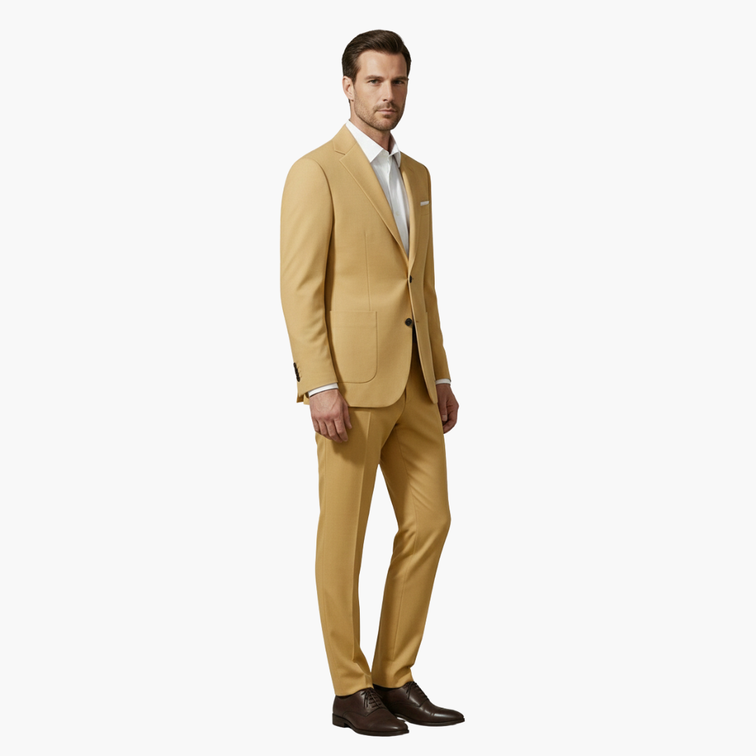 Costume Homme Deux Pièces avec Blazer Col à Revers