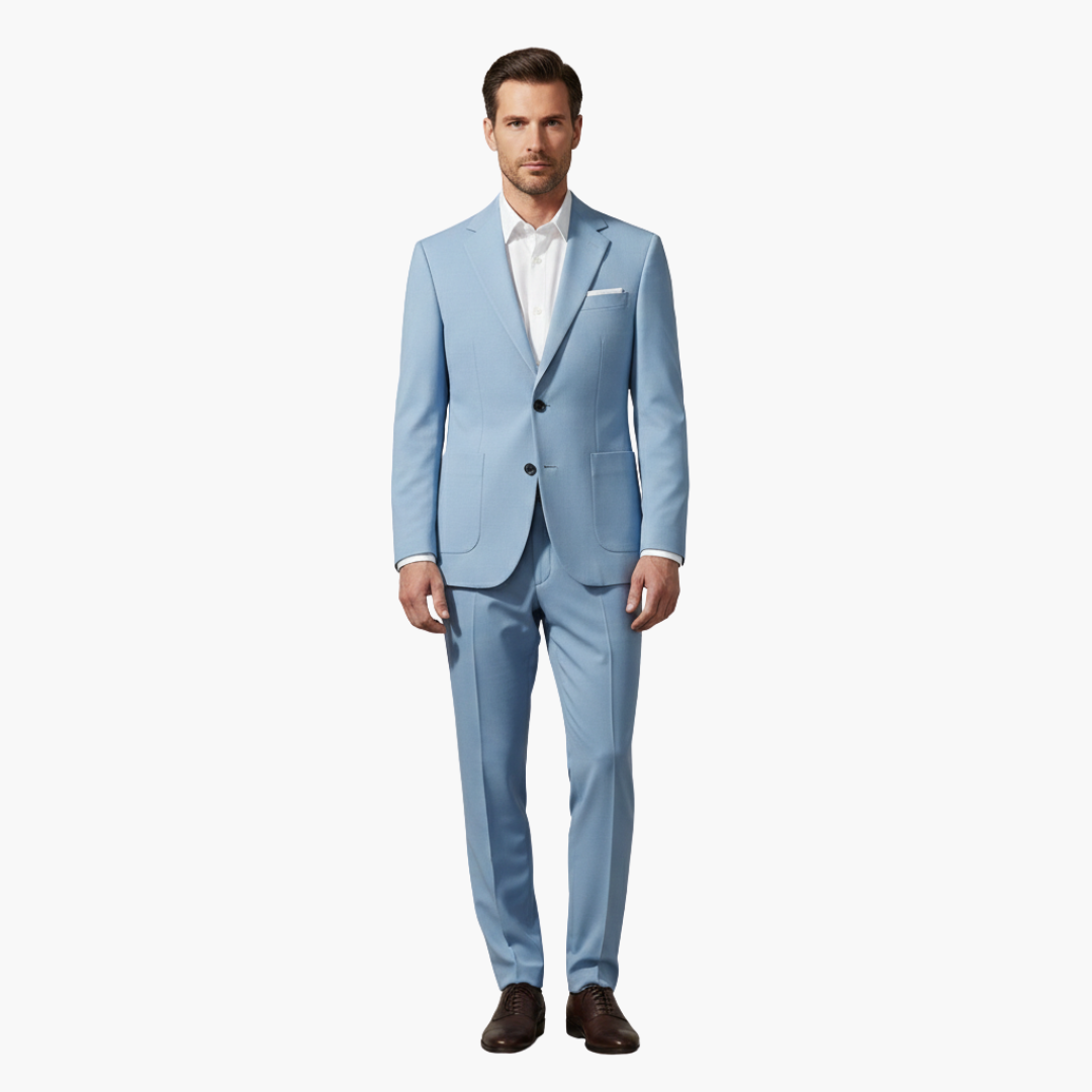 Costume Homme Deux Pièces avec Blazer Col à Revers