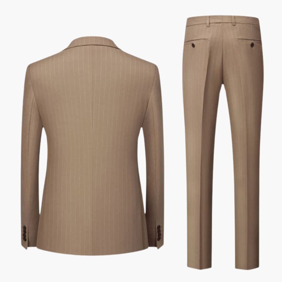 Costume homme deux pièces à rayures avec veste