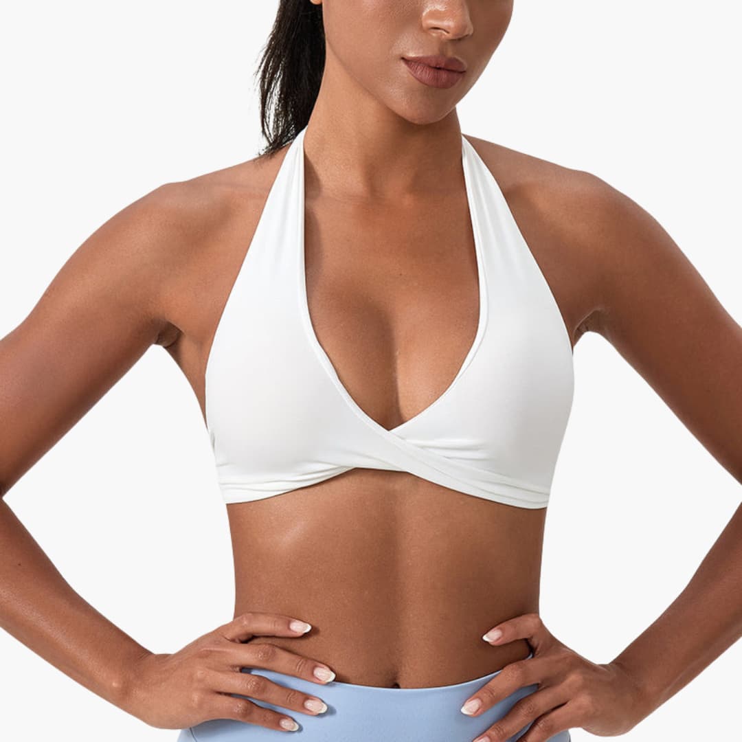 Women's high-neck sleeveless sports tank top