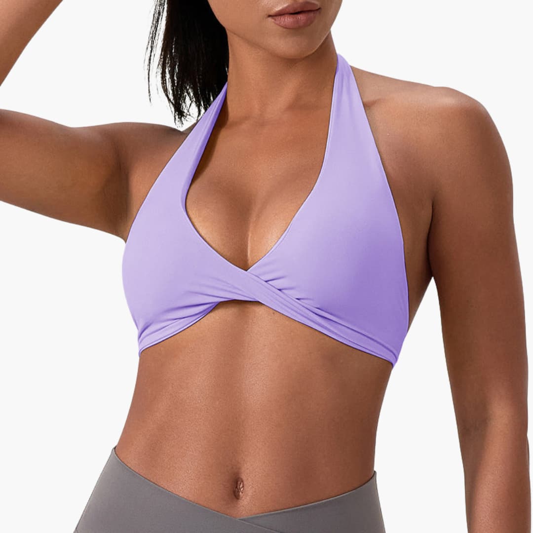 Women's high-neck sleeveless sports tank top