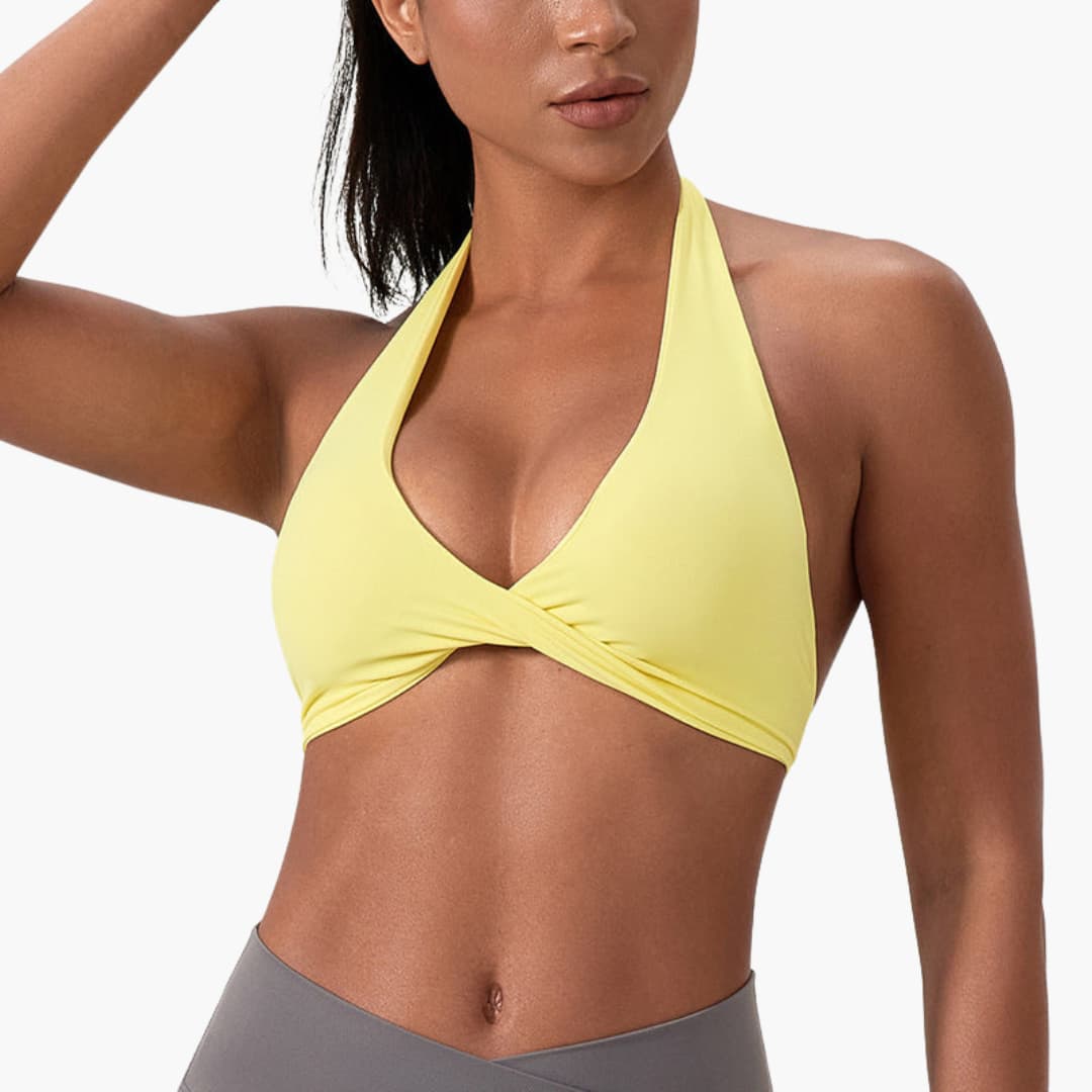Women's high-neck sleeveless sports tank top