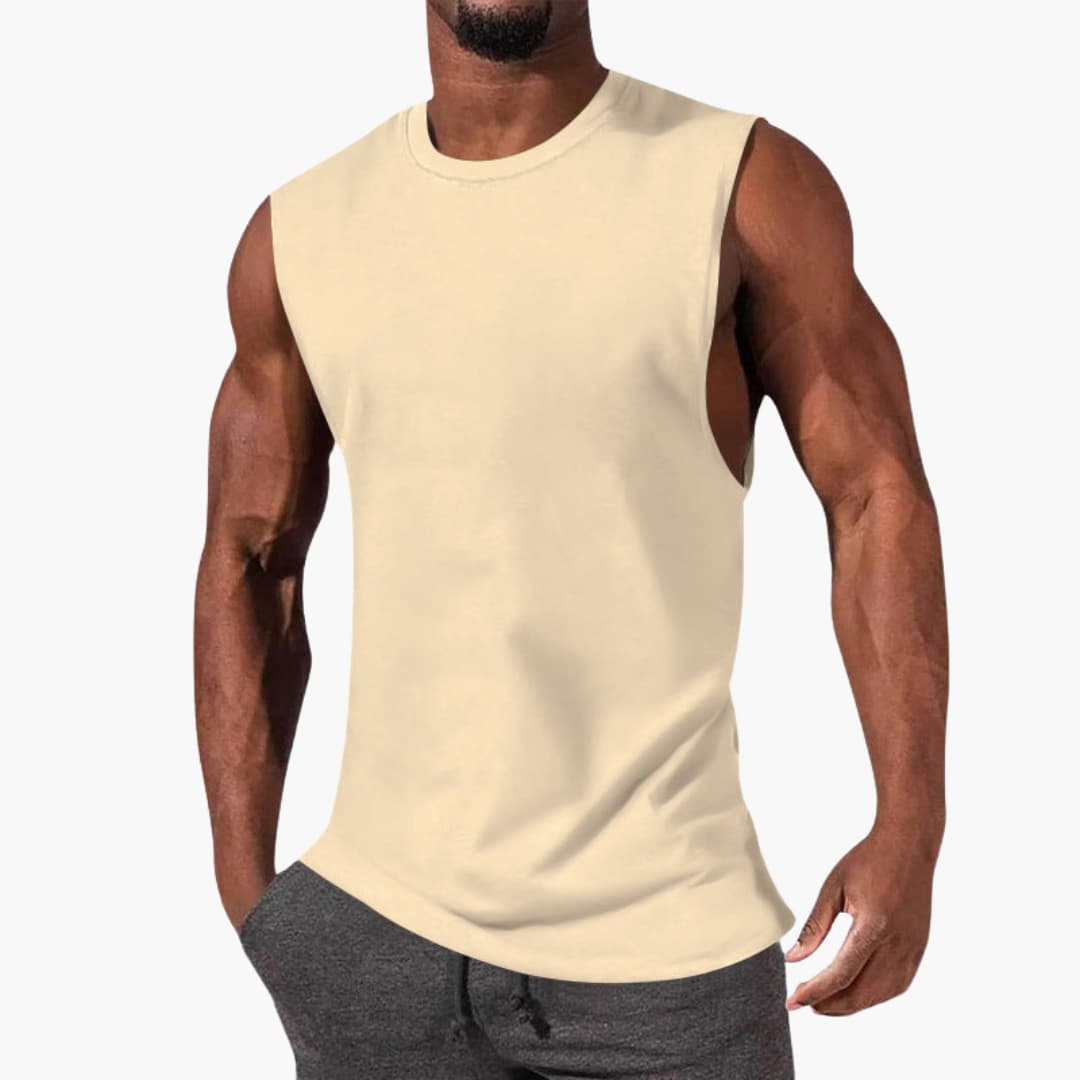 Débardeur de sport homme avec larges emmanchures