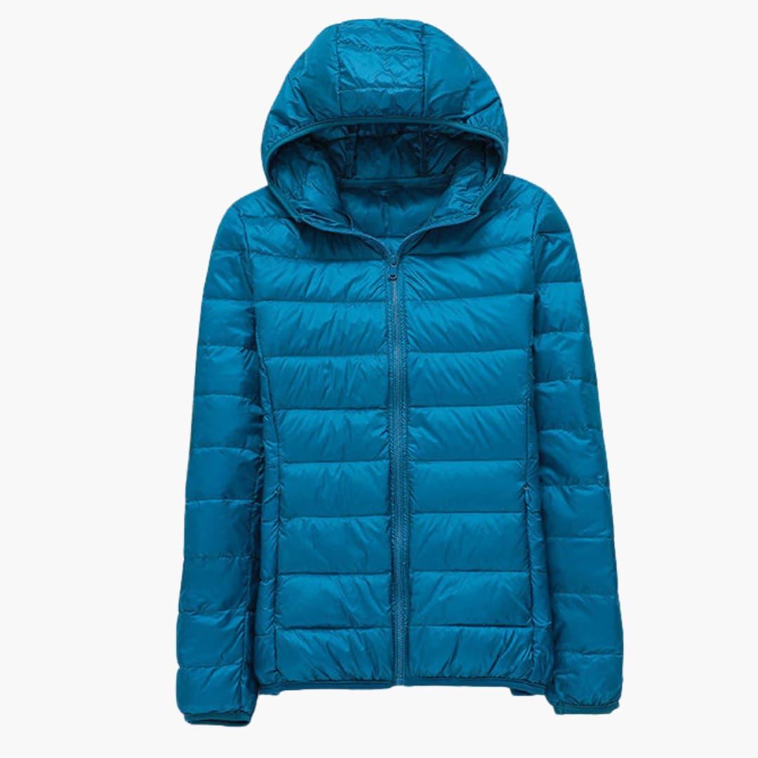 Doudoune Femme à Capuche avec Poches Zippées