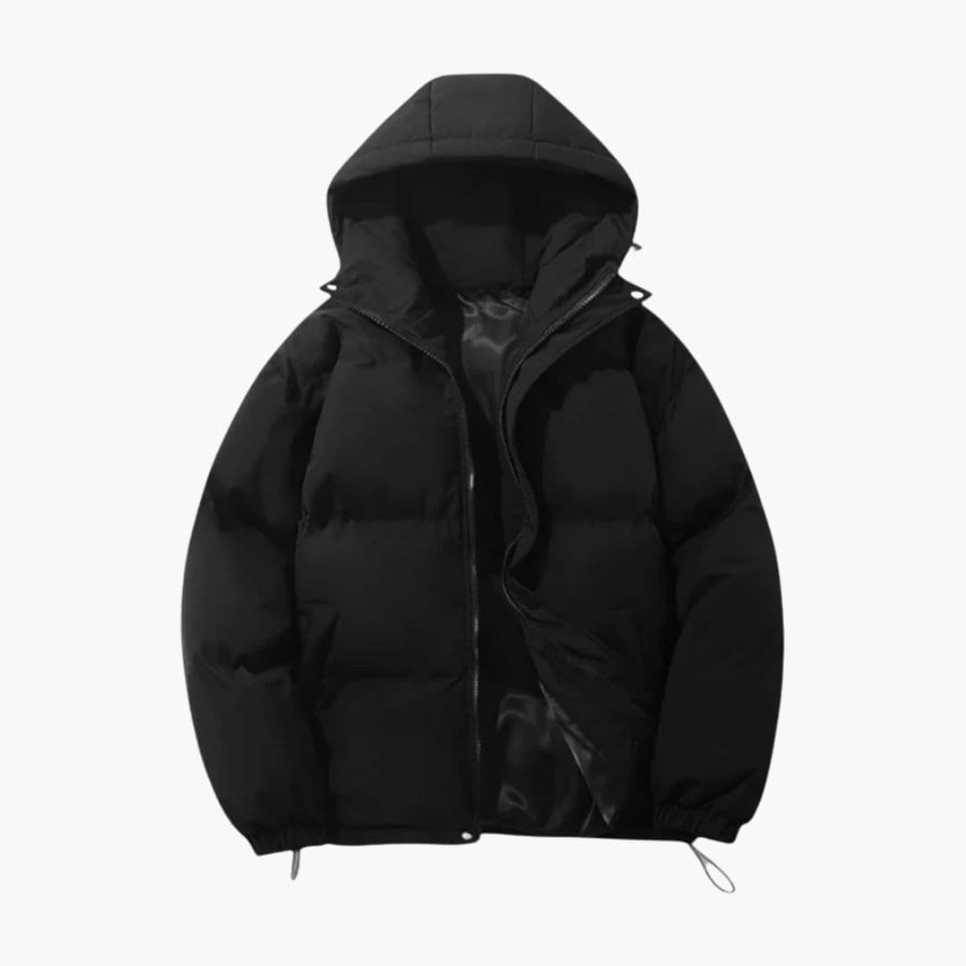 Unisex Steppjacke mit Kapuze und Reißverschluss