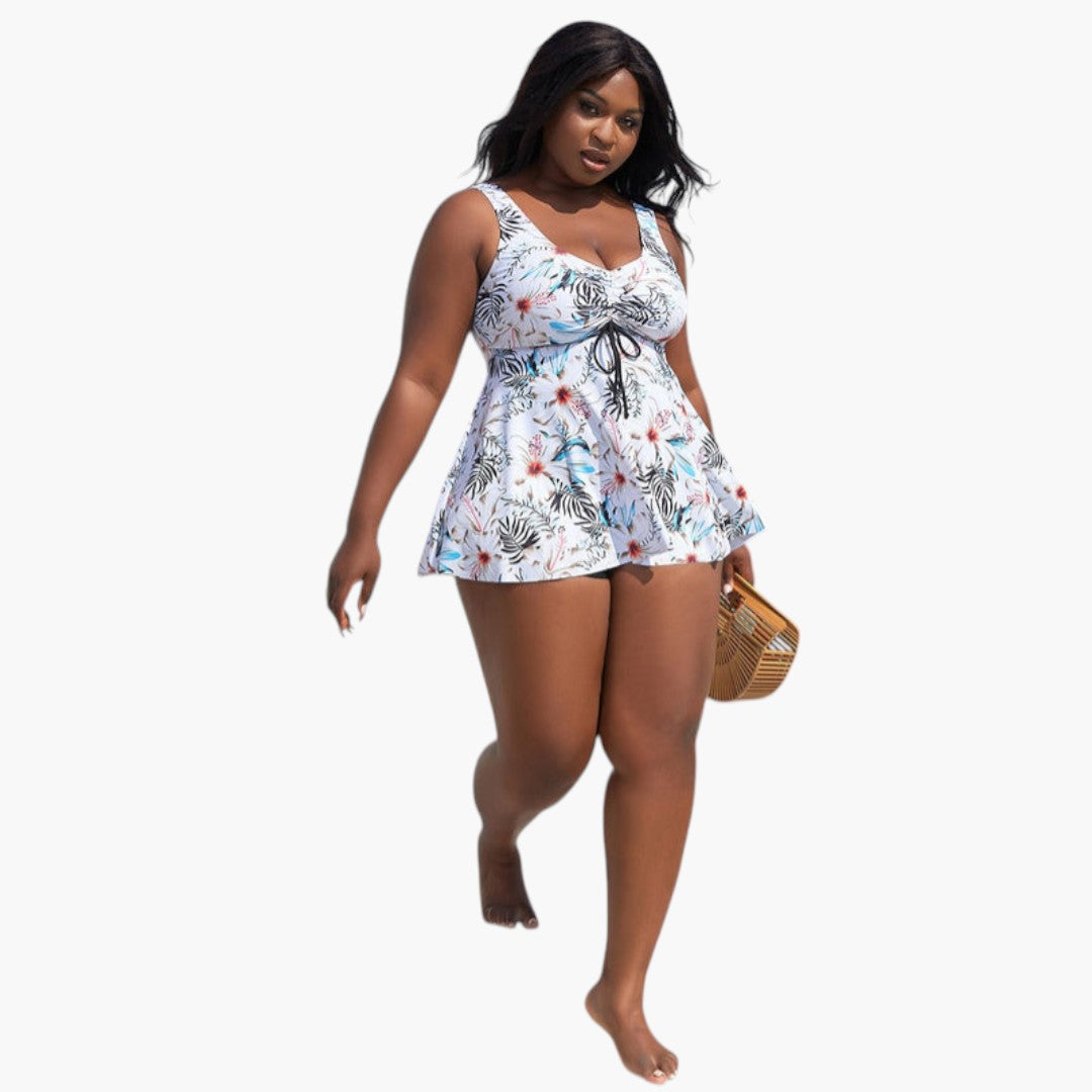 Conjunto de tankini para senhora de tamanho grande