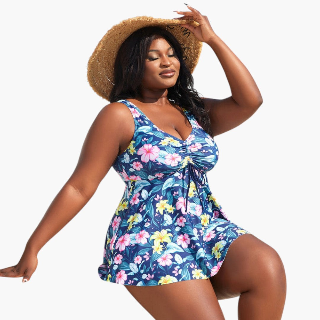 Conjunto de tankini para senhora de tamanho grande